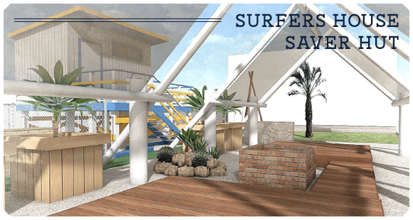 インチッタのサーファーズハウス・セーバー小屋の施工提案イメージ