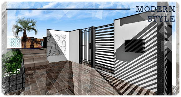 インチッタのモダンスタイルの施工提案イメージ